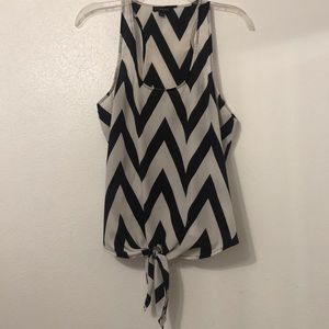 Chevron halter top